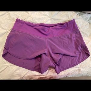 Lululemon workout shorts “speed up short”